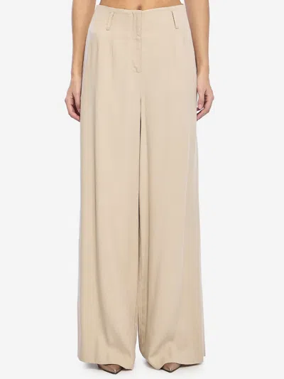 Federica Tosi Wideleg Pants In Neutral