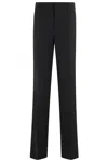 Federica Tosi Pantalone Doppiocinto Frescolana In Black