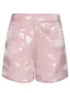 Federica Tosi Allover Sequined High-waisted Shorts In Multicolor