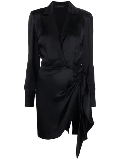 Federica Tosi Side Tie-fastening Dress In Black