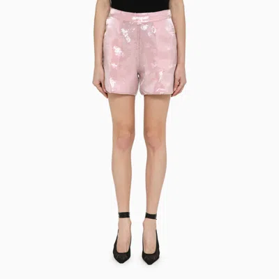 Federica Tosi Pink Shorts With Sequins
