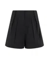 Shop Federica Tosi Pleated Shorts In Black