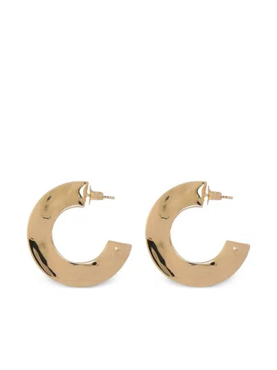 Federica Tosi Polished Crescent-shaped Gold Earrings By