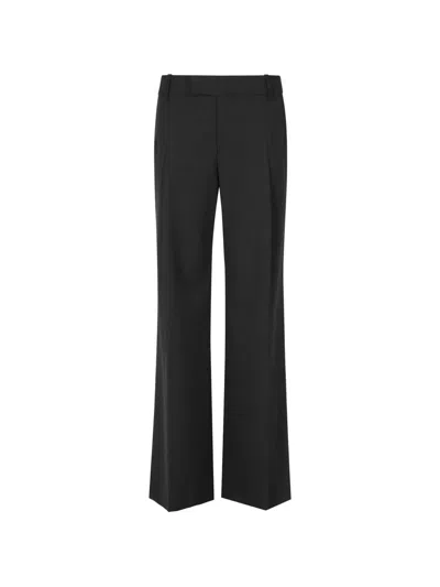 Federica Tosi Pressed-crease Tailored Trousers In Black