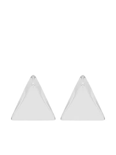 Federica Tosi Pyramid-shaped Earrings In Silver