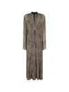 Federica Tosi Python-print Georgette Dress In Neutral