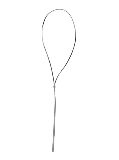 Federica Tosi 'rachel' Long Chain Necklace In Gray