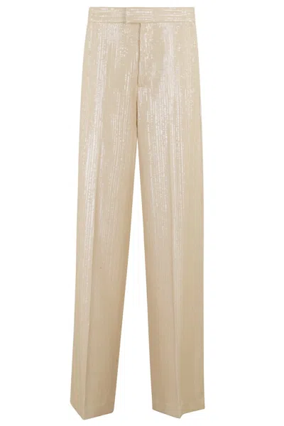 Federica Tosi Raffia Sequins Trousers