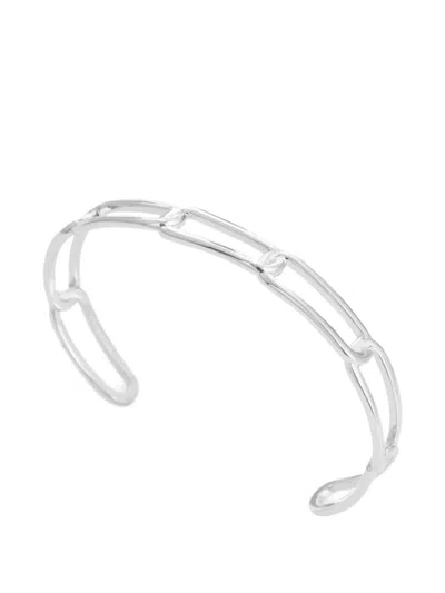 Federica Tosi Rigid Square Bracelet In Silver