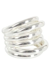 Federica Tosi Open Design Ring In Silver