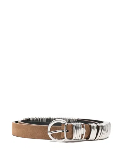 Federica Tosi Ring Buckle Belt In Brown