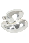 Federica Tosi Sculptural Silver-plated Bronze Ring In Silver
