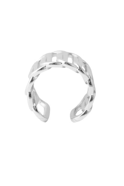 Federica Tosi Ring Square In Metallic