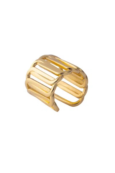 Federica Tosi Ring Square In Gold