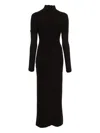 Federica Tosi Roll-neck Maxi Dress In Black
