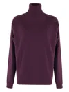 Federica Tosi Maglia Cut Collo Alto In Purple