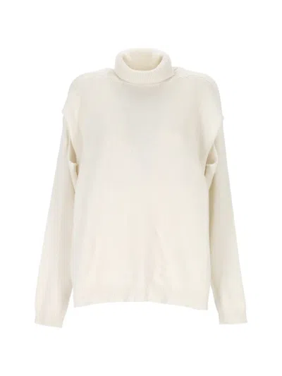 Federica Tosi Roll-neck Sweater In Neutral