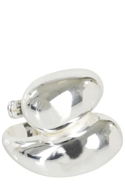 Federica Tosi Sculptural Silver-plated Bronze Ring In Multi