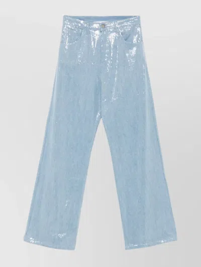 Federica Tosi Sequin Embellished Denim Jeans