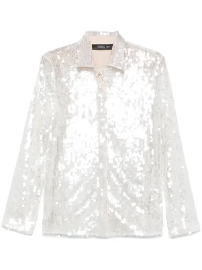 Federica Tosi Sequin-embellished Shirt In Black