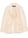 Federica Tosi Sequined Blazer In Neutrals
