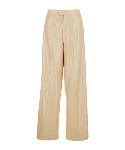 Federica Tosi Sequined Trousers In Nude