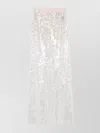 Federica Tosi Wide-leg Trousers With Shimmering Sequin Detailing In Neutral