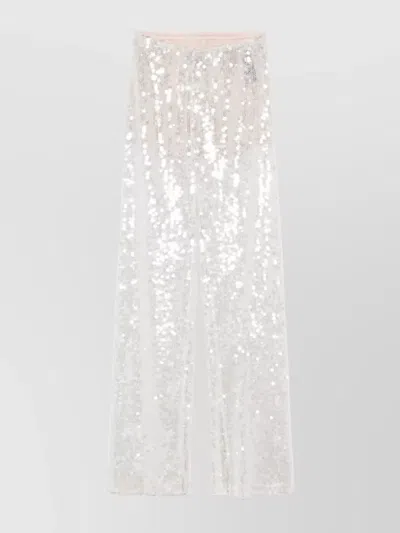 FEDERICA TOSI SEQUINED WIDE LEG PANTS