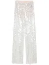 Federica Tosi Sequinned Trousers In Silver