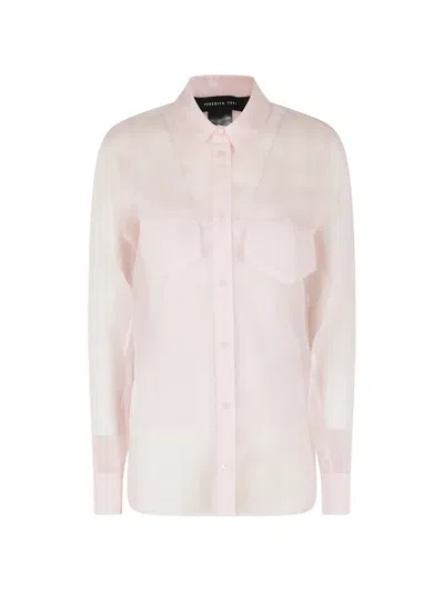 Federica Tosi Sheer Shirt In Pink