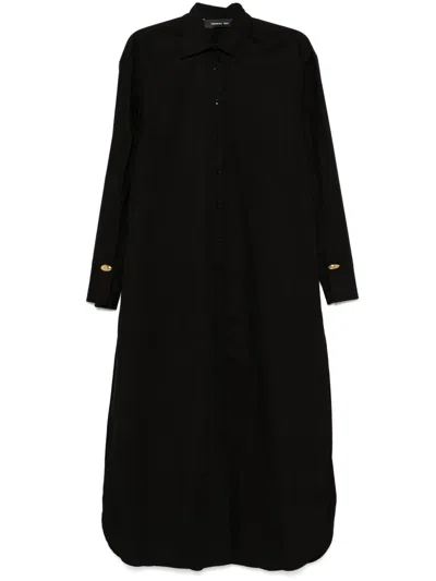 Federica Tosi Shirt Maxi Dress In 黑色