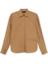 Shop Federica Tosi Shirt With Buttons In Brown