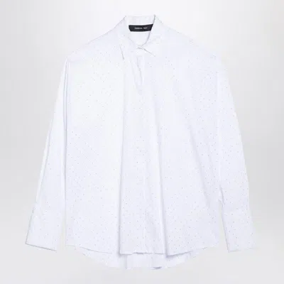 Federica Tosi Shirt With Micro Crystals In White