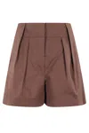 Federica Tosi Tailored Pleated Shorts With Belt Loops