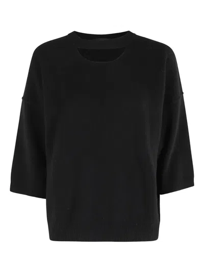 Federica Tosi Oversized Cashmere Sweater In Black
