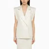 Federica Tosi Cotton Blend Double Breasted Waistcoat