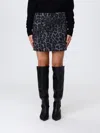 Federica Tosi Skirt  Woman Color Grey In Animal Print