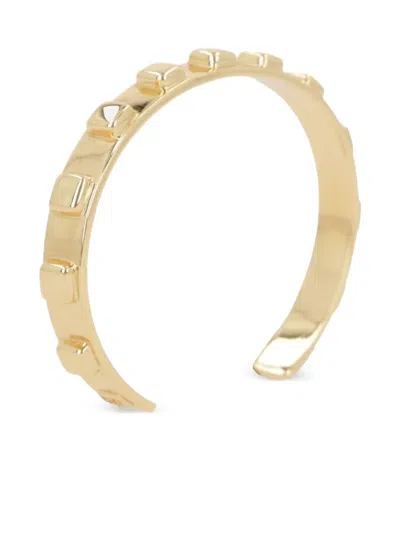 Federica Tosi Sophie Textured Cuff Bracelet In Gold