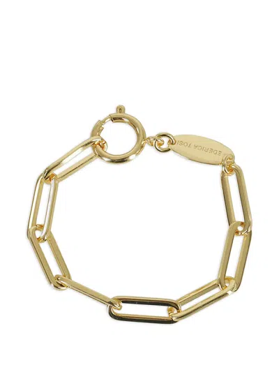 Federica Tosi Square Chain Bracelet In Gold