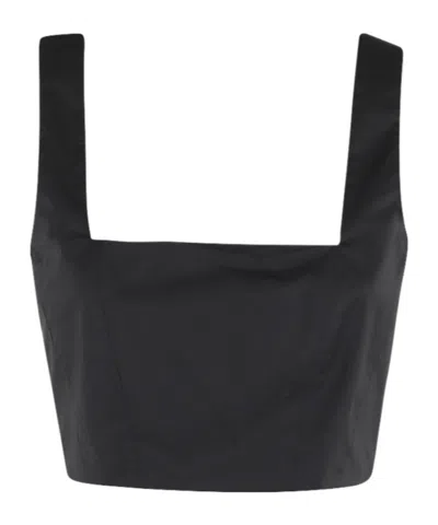 FEDERICA TOSI SQUARED-NECKLINE CROP TOP