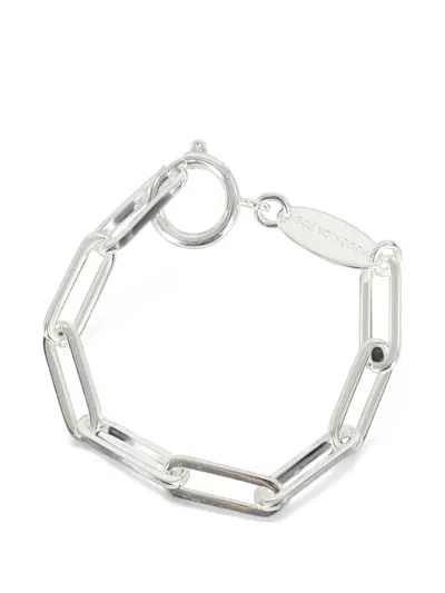 Federica Tosi Square-link Chain Bracelet In Metallic