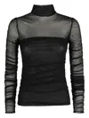Federica Tosi Tulle Turtleneck In Black