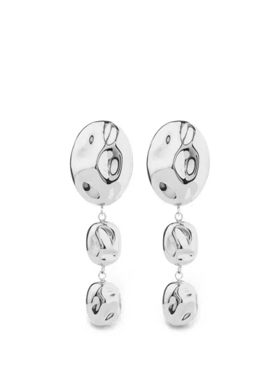 Federica Tosi Stone Drop Earrings In Metallic