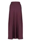 Federica Tosi Straight-hem Maxi Skirt In Burgundy