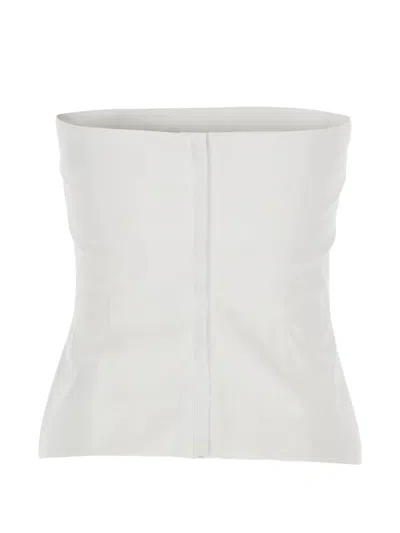 Federica Tosi Strapless Top In White