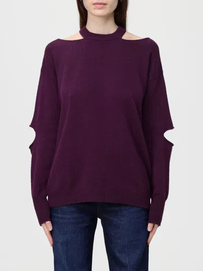 FEDERICA TOSI SWEATER FEDERICA TOSI WOMAN COLOR VIOLET,H23754019