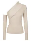 Federica Tosi Asymetrical Sweater In White