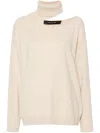Federica Tosi Cut-out Detail Sweater In Beige