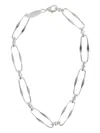 Federica Tosi Sylvie Oval-link Necklace In Silver