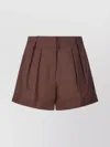 Federica Tosi Tailored Pleated Shorts With Belt Loops
